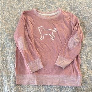Pink Dog Graphic Sweatshirt